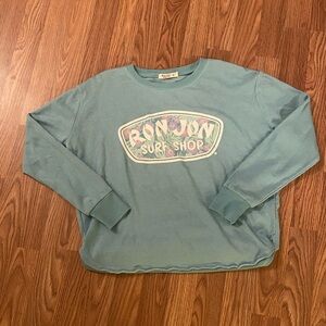 Ron Jon Blue Crew Neck Sweater Small